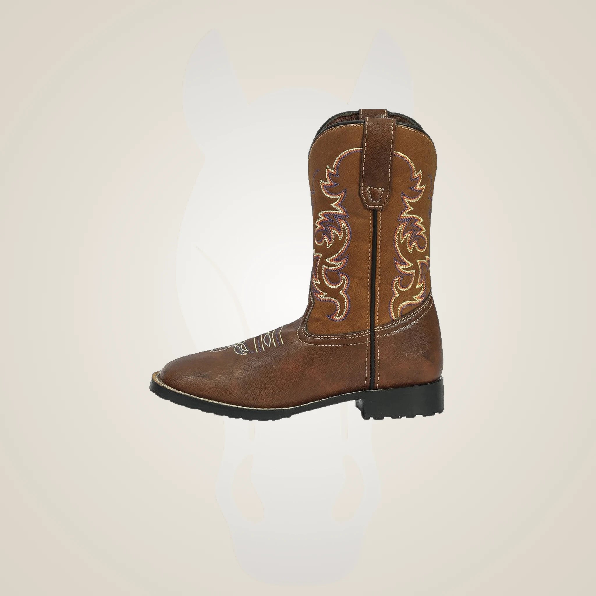 TuffRider Youth Kings Canyon Rounded Toe Western Boot - Brown