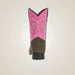 TuffRider Youth Voyageurs Square Toe Western Boot - Mocha w/ Hot Pink