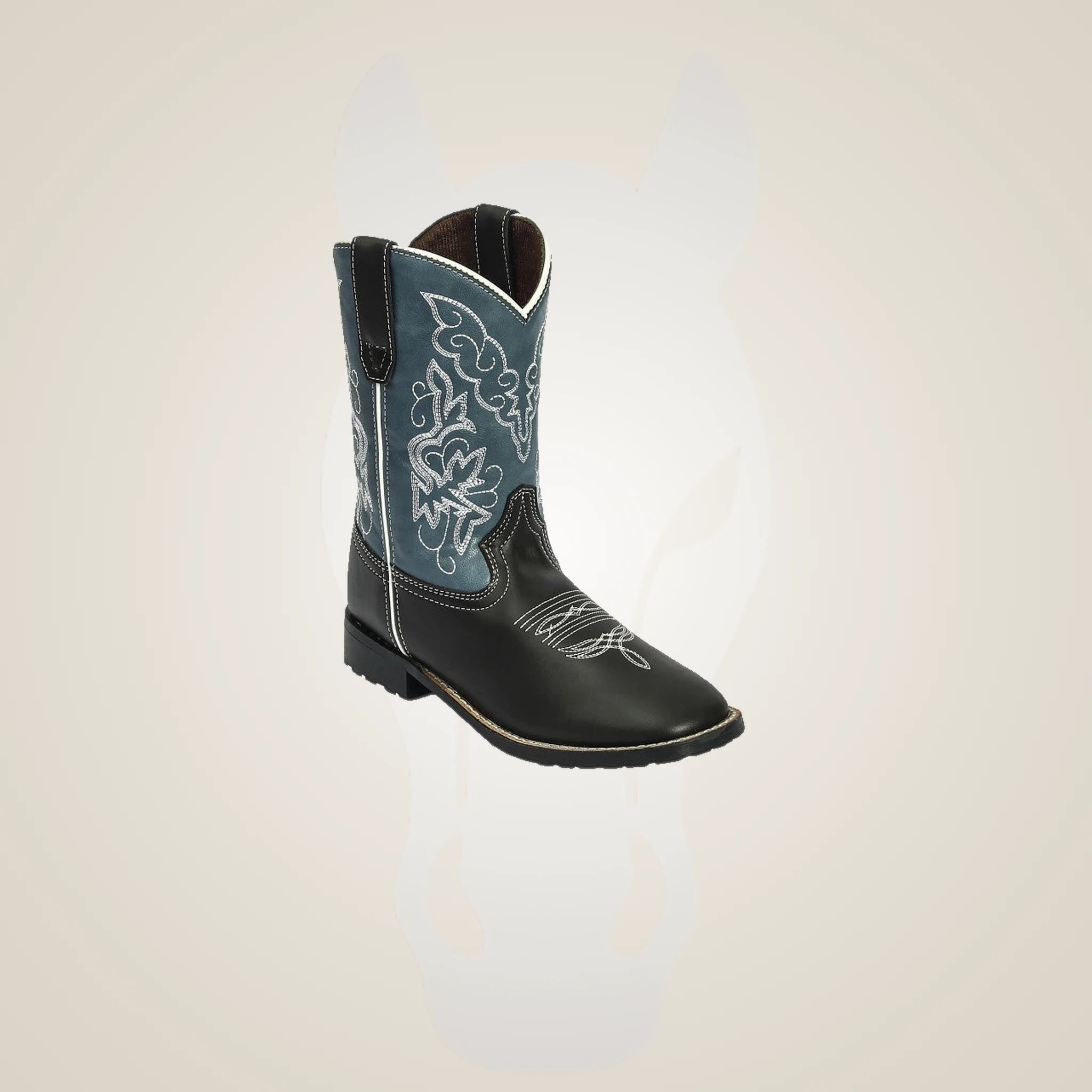 TuffRider Youth Yellowstone Rounded Toe Western Boot - Brown/grey