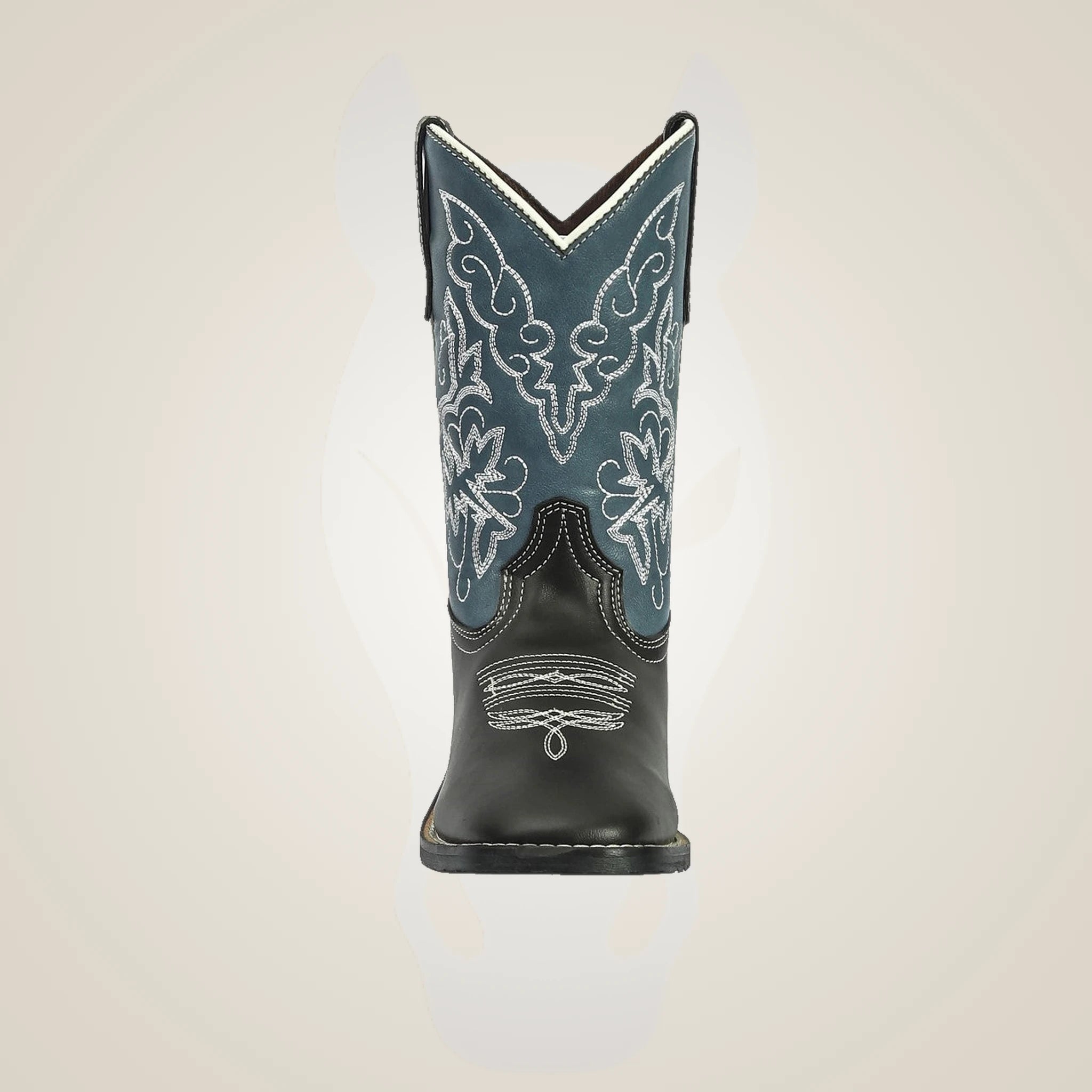 TuffRider Youth Yellowstone Rounded Toe Western Boot - Brown/grey